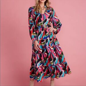 CROSBY by Mollie Burch Mimi Dress in Groovy Baby print
